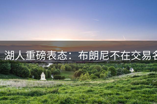 湖人重磅表态：布朗尼不在交易名单，未来计划浮现